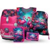 Školský batoh BAAGL Airy Plus Plameniaky – 5-dielny set