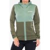 Mikina dámska adidas TERREX Xperior Light Fleece Hooded Jacket - olive strata/silver green