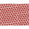 Baliaci papier s kvetinovým vzorom červený 70 x 200 cm