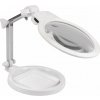 Lupa na stôl s Led svetlom, 15x 19x 25cm, biela