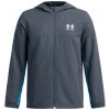 Detská športová bunda Under Armour RIVAL WOVEN JACKET K sivá 1390154-044 - YL