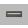 LED2 5141534 STEP IN L zápustné hranaté exteriérové svietidlo 87x255mm 8,5W/250lm 3000K IP54 antracit