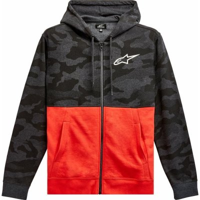 Alpinestars Camo Block Hood Charcoal Heather/Warm Red