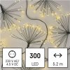Emos D3AW10 LED svetelná reťaz svietiace trsy nano 5,2 m vnútorná teplá biela časovač