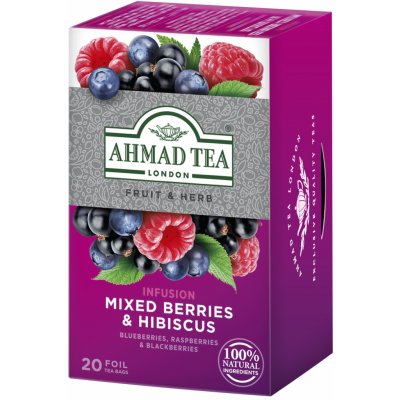 AHMAD TEA Mixed Berries & Hibiscus ovocný čaj 20 sáčkov