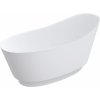 Omnires Neo M+ voľne stojaca vaňa 158x72 cm oválne biela NEO158SWWBM