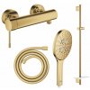Súprava sprchová batéria Grohe Essence 33636GL1, sprchová tyč Grohe Rainshower 26603GL0, 26574GL0, 28388GL1