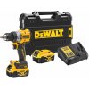 DCD805P2T DEWALT 18V XR AKU BEZUHLÍKOVÁ PŘÍKLEPOVÁ VRTAČKA, 2 X 5,0 AH BATERIE, NABÍJEČKA, KUFR T-STAK