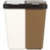 Dvojkomorový kôš na odpad triedený, 2-komorový, 2x20L