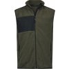 TEE JAYS TJ9122 MOUNTAIN / Pánska fleecová vesta - deep green/black XXL
