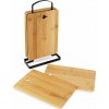EXCELLENT Krájacia doštička bambusová sada 6 ks v stojane