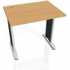 Pracovný stôl Flex, 80x75,5x60 cm, buk/kov