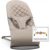 BABYBJÖRN Bliss Woven, Sand Grey s hračkou
