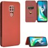 Peňaženkové puzdro na Motorola Moto G9 PLay / E7 Plus - Červená