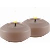 DeluxeHomeart Plávajúca LED sviečka Rose 6,1 cm – set 2 ks