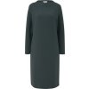 Midi šaty s.Oliver, RL LONG SLEEVE DRESS NOOS tmavo zelená 40