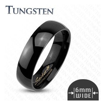 Šperky eshop Tungstenový hladký čierny prsteň 6 mm K17.9 od 11,3 € -  Heureka.sk