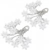 Platinium Svetelná LED reťaz 10 diód kovové vločky 1,6 m teplá biela
