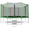 INLEA PREMIUM Jump Trampolína 366 cm s vonkajšou ochrannou sieťou - svetlozelená