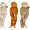 Teddies Opica plyš 55cm so suchým zipsom 3 farby 24m+