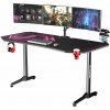 Herný stôl ULTRADESK Frag XXL ružový (UDESK-FX-PN)