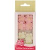 Funcakes Cukrové zdobenie - Biele a ružové kvietky 12 ks