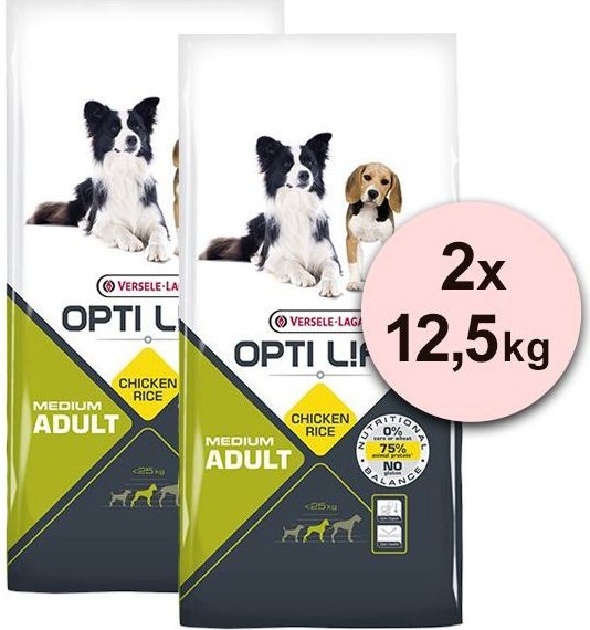 Versele Laga Opti Life Adult Medium 2 x 12,5 kg