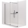 CERANO - Sprchová zástena Medin L/P - čierna matná, transparentné sklo - 150x195 cm - dvojdielna posuvná, CER-CER-478018