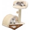 Škrabadlo pro kočky sisalové sloupky 40 cm béžové a hnědé Béžová 170545