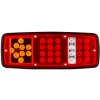 MasterLED LED zadné kombinované prídavné svetlo 4v1 – ľavé, 12–24V, 27W, s osvetlením ŠPZ a smerovkou, IP67