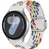 VSETKONAMOBIL 87429 BRAIDED Nylonový remienok pre Samsung Galaxy Watch 7 (40 / 44 mm) WHITE RAINBOW