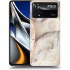 Picasee silikónový čierny obal pre Xiaomi Poco M4 Pro - Cream marble