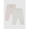 GAP Baby bavlnené legíny, 2 ks Viacfarebná 3-6M Viacfarebná Viacfarebná