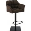 Barová stolička Damaso B látka, hnedá