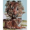 zuty Zuty - Maľovanie Podľa Čísel - Tiger A Strom (D. Rusty Rust), 40X50 Cm, Plátno (8596530188803)