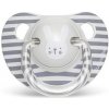 Suavinex premium Hygge silikón anatomický 3300798 prúžky sivá