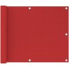 Balkónová zástěna červená 75 x 500 cm HDPE Červená 311006
