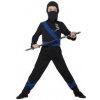 Detský kostým ninja s modrými doplnkami Pre vek 4-6 rokov