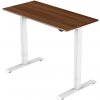 Delso Výškovo nastaviteľný stôl ADJUSTER 70 x 120 cm orech / biela