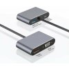 Mobilly 4v1 USB-C na HDMI, VGA, USB3.0 adaptér s napájaním 87W XXX