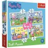Puzzle Prasiatko Peppa: Spomienky na prázdniny 4 v 1 (12, 15, 20, 24 dielikov) 5900511343595
