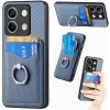 Ring Holder kryt Carbon Card na Xiaomi Redmi Note 13 - Modrá