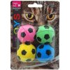 Hračka MAGIC CAT loptička penová futbalová 3,75 cm 4 ks