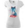 Folklór - líška samostatná - Dámske tričko Pure - 3XL ( Biela )