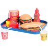 Fast food set s podnosem 26x19cm 26ks