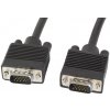 LANBERG VGA M/M kábel 5m, dvojité tienenie, čierny