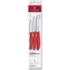 Victorinox - 3-dielna sada kuchynských nožov na zeleninu SWISS CLASSIC, červená 6.7111.34C1 + záruka 3 roky zadarmo