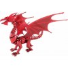 Metal Earth Luxusná oceľová stavebnica Red Dragon