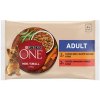 PURINA ONE MINI Dog Adult Kura a Hovädzie v šťave 4 x 85 g