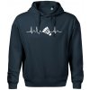 EKG Badminton košík - Oversized mikina pánska Moon - kratšia + širšia - 3XL ( Tmavomodrá (veľmi tmavá - skoro čierna) )